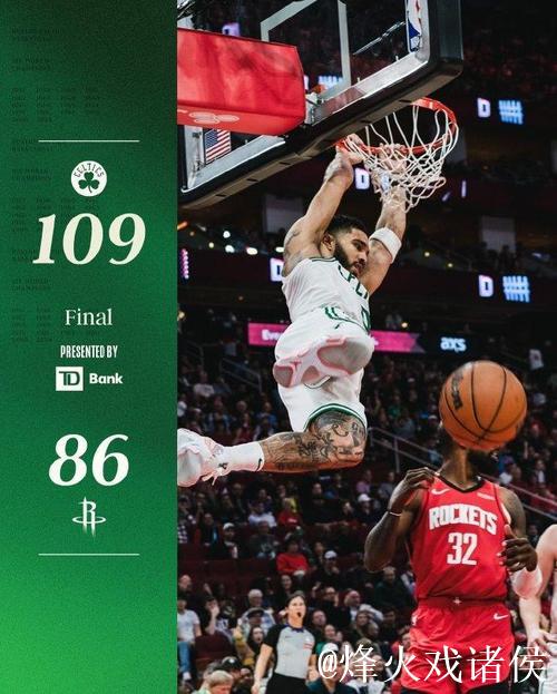 凯尔特人狂胜火箭豪取3连胜 骑士击败独行侠喜迎9连胜